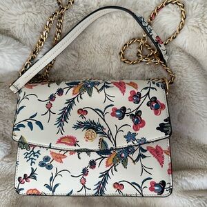 Tory Burch Parker Floral Printed Crossbody Convertible Bag